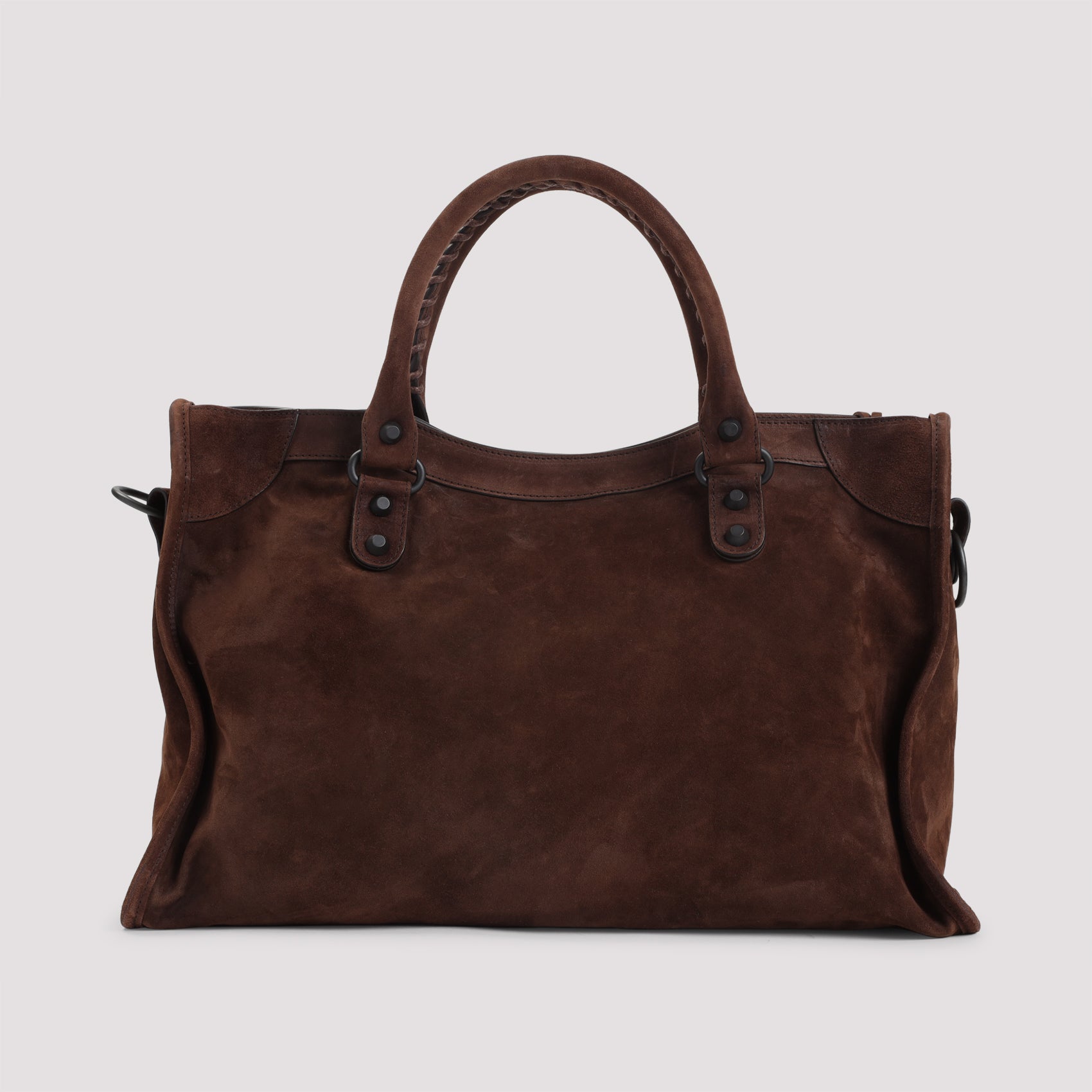 BALENCIAGA Mini Suede Leather Handbag