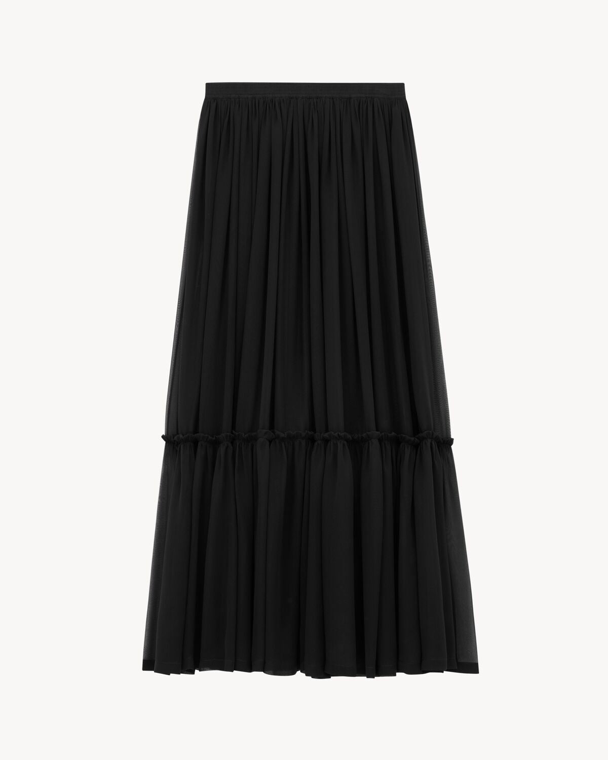 SAINT LAURENT Ruffled Mini Skirt