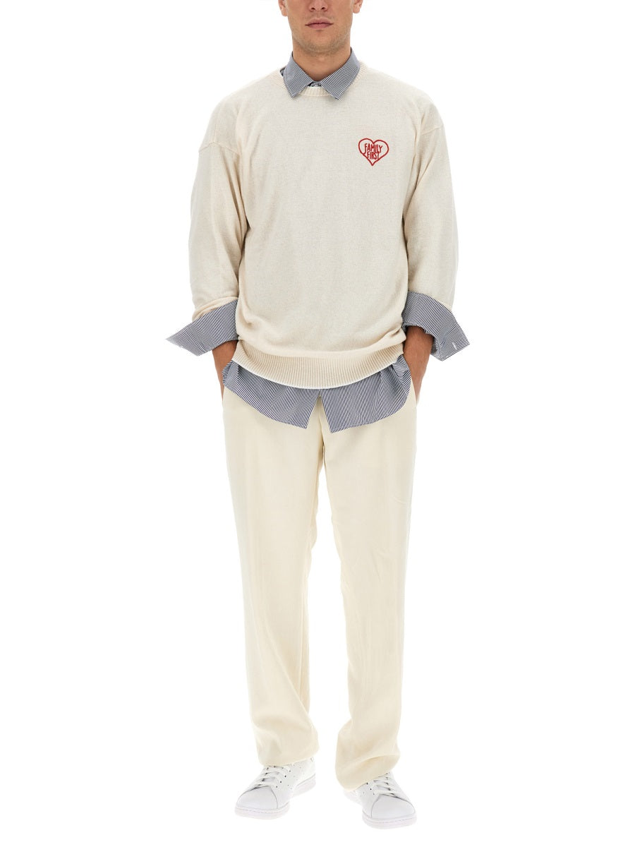 FAMILY FIRST Regular Fit T-Shirt with Logo - Size L