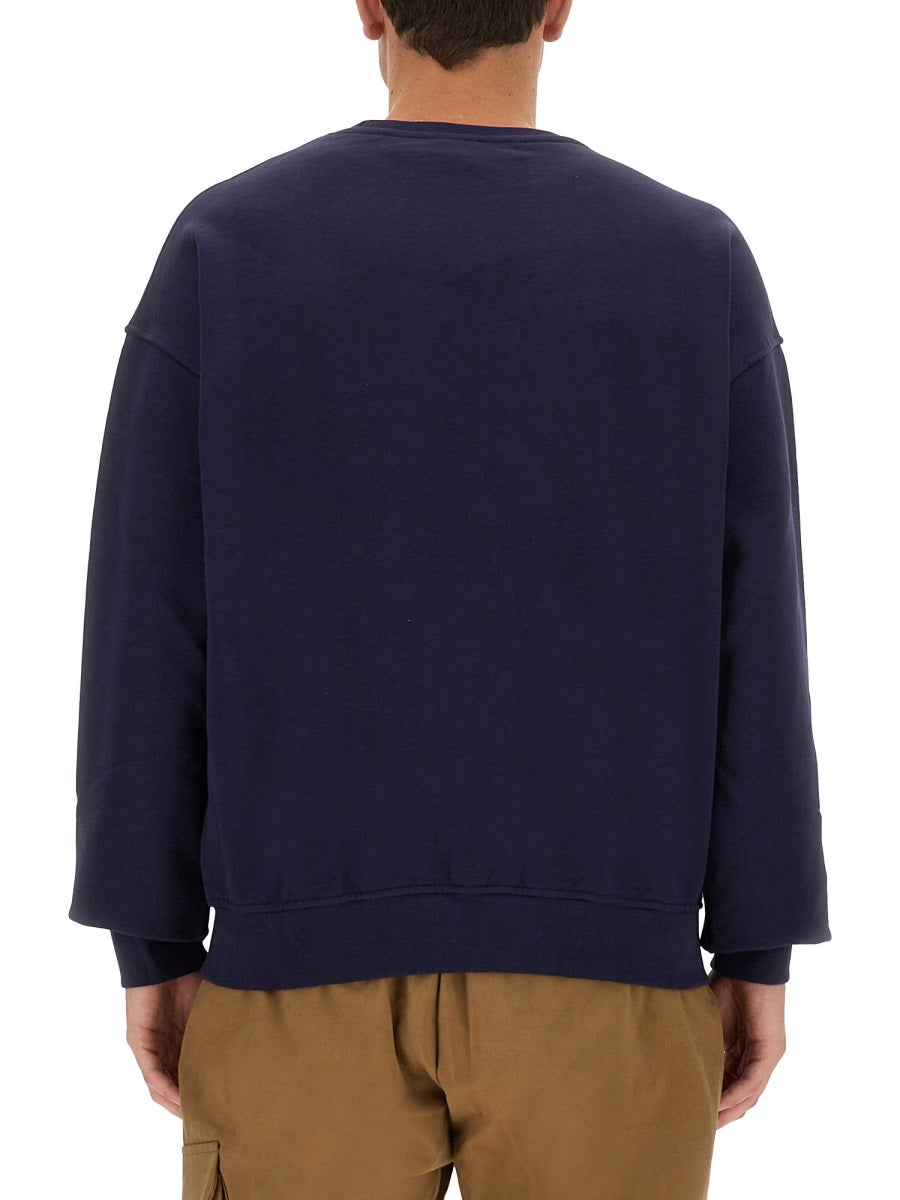 FAMILY FIRST Classic Regular Fit Sweatshirt with Logo - Size L