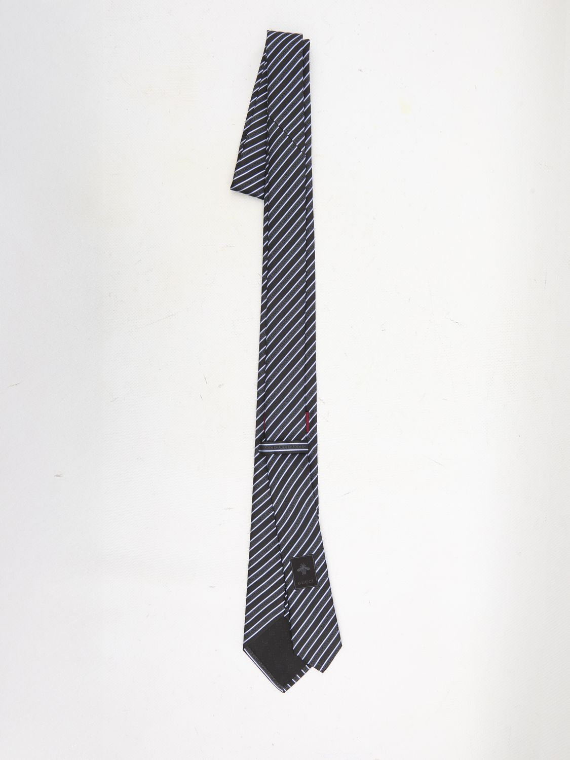 GUCCI Stylish Diagonal Striped Tie 148X7CM
