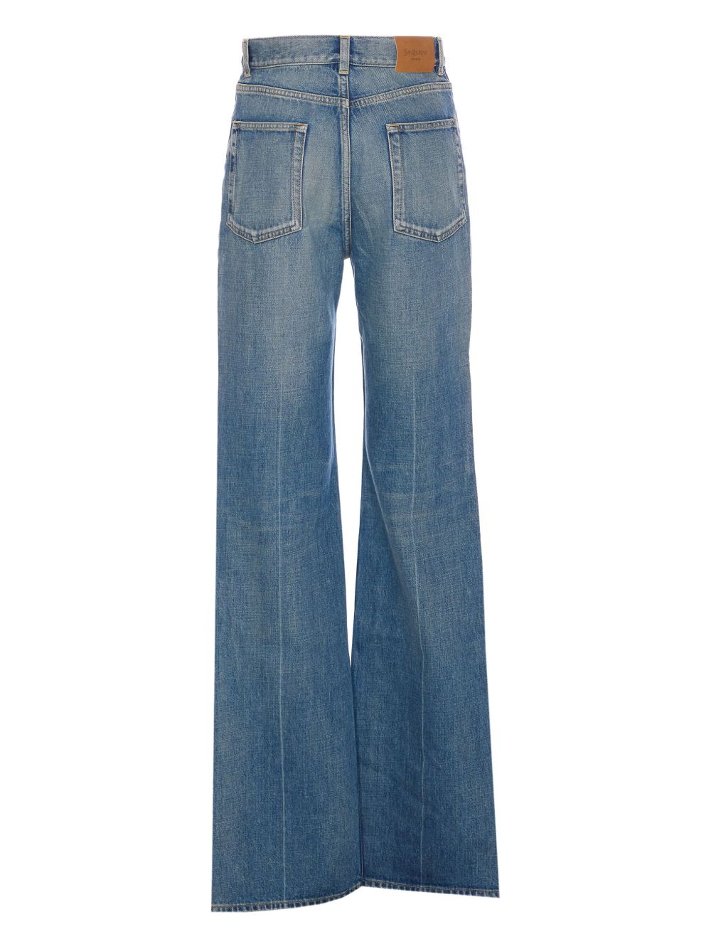 SAINT LAURENT Authentic Medium Blue Women's Jeans - SS25 Collection