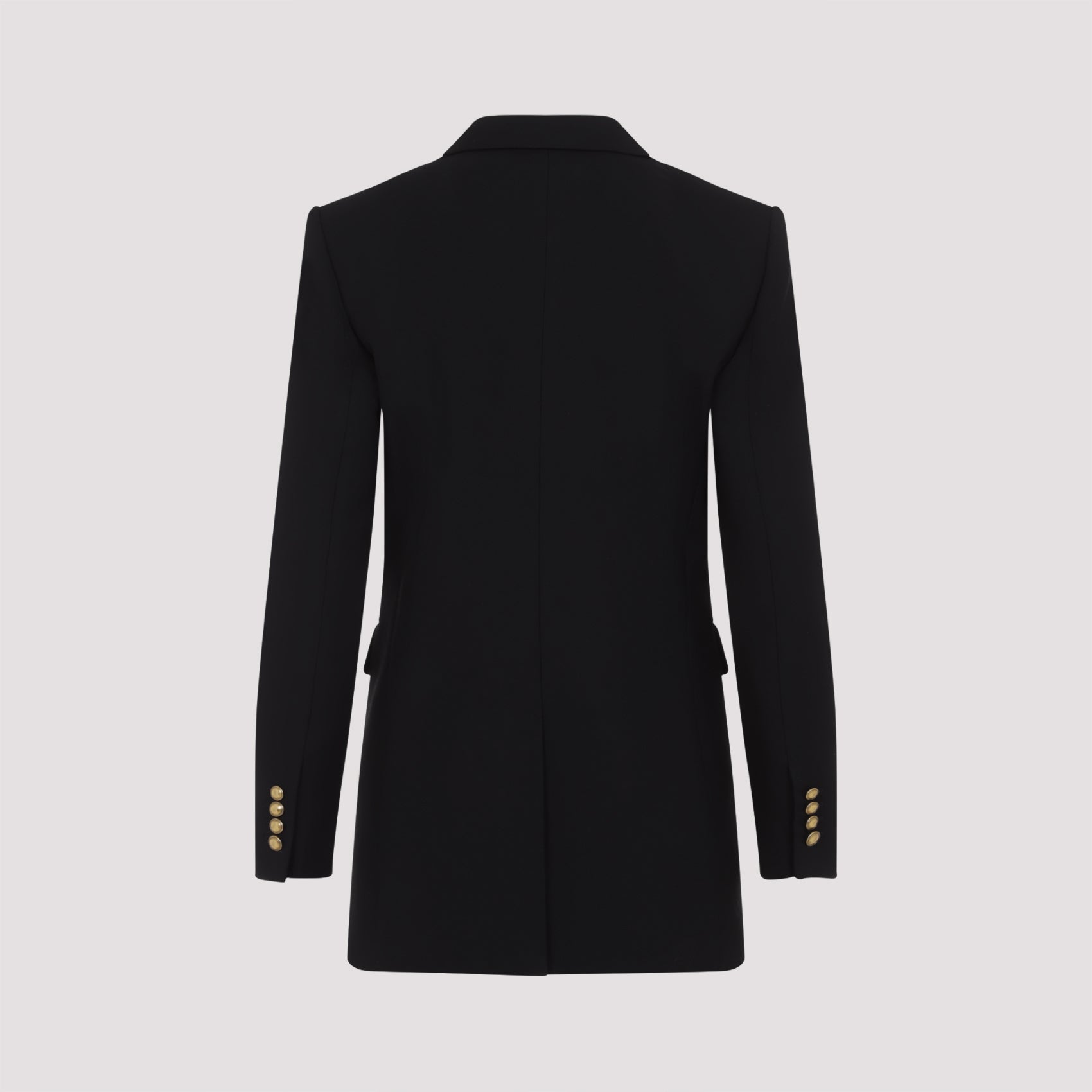 SAINT LAURENT Double-Breasted Wool Gabardine Jacket Size 36