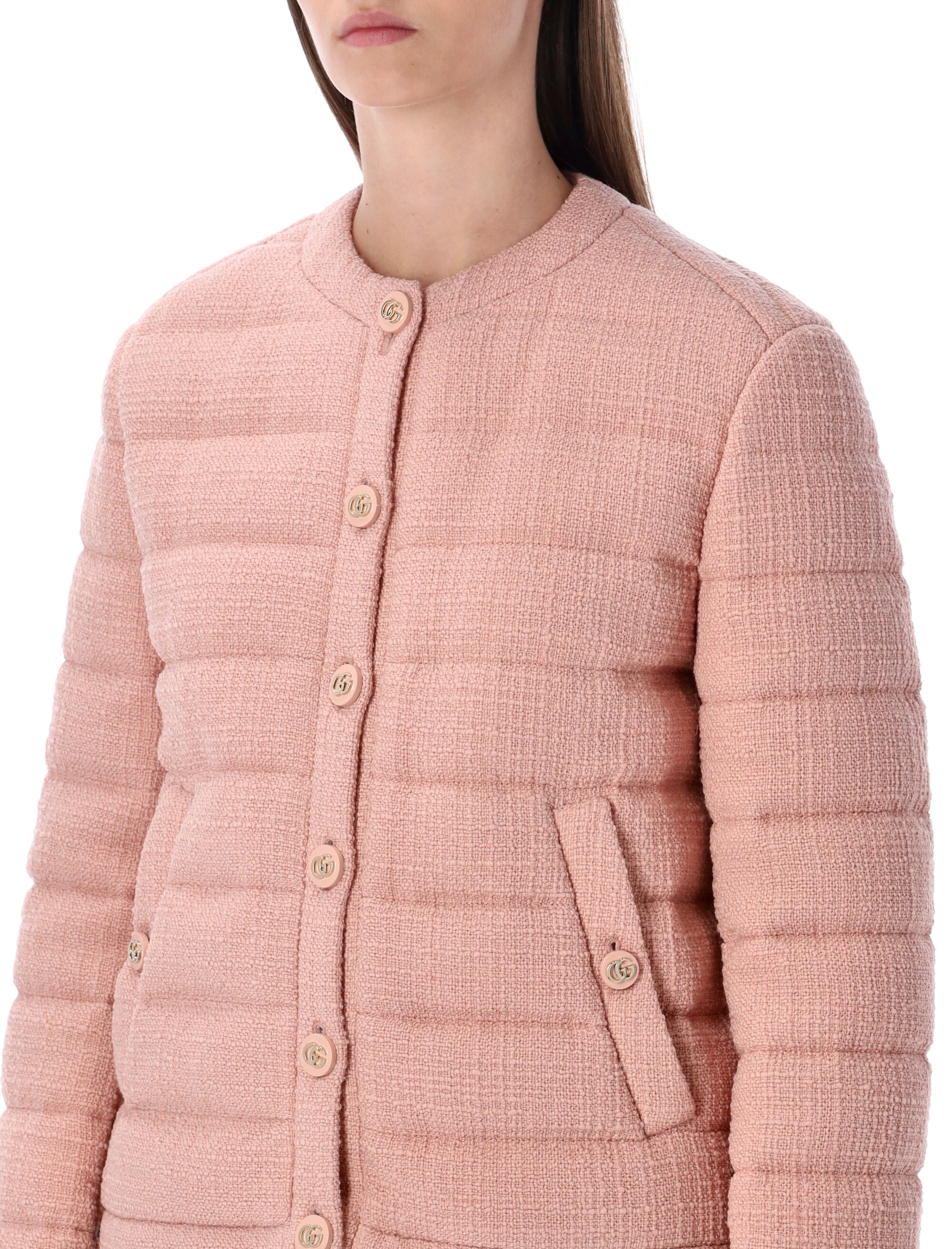 GUCCI Padded Wool Tweed Jacket - Size 40