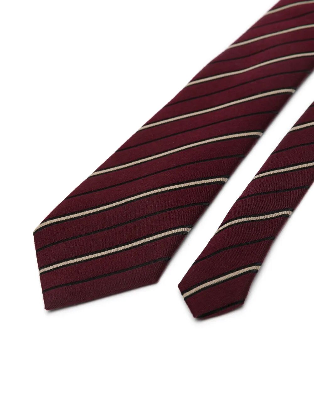 SAINT LAURENT Striped Wide Tie for Men
