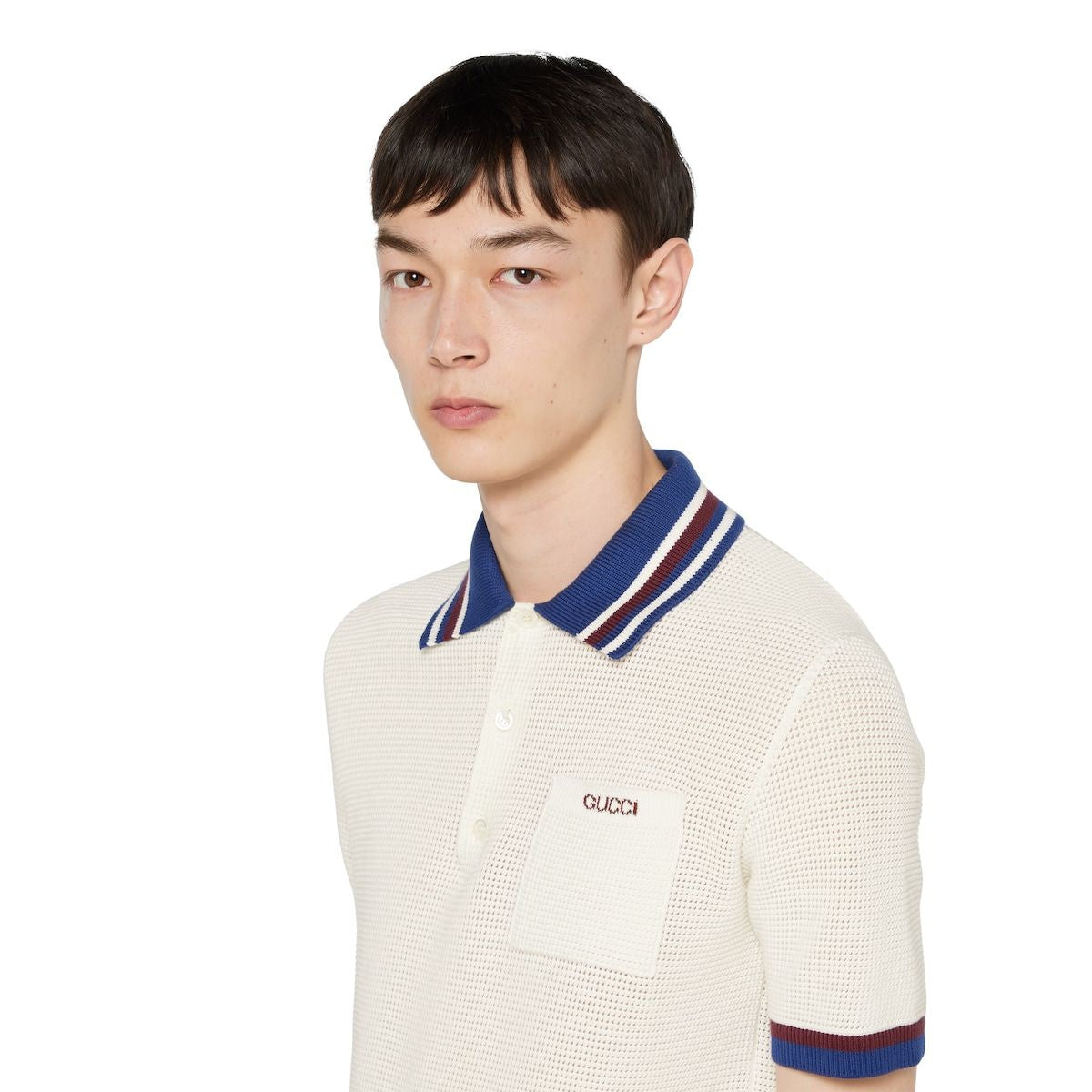 GUCCI Men's Cotton Polo - Short Sleeve