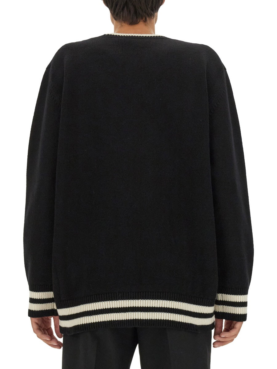 ALEXANDER McQUEEN Varsity Sweater - Regular Fit Size L