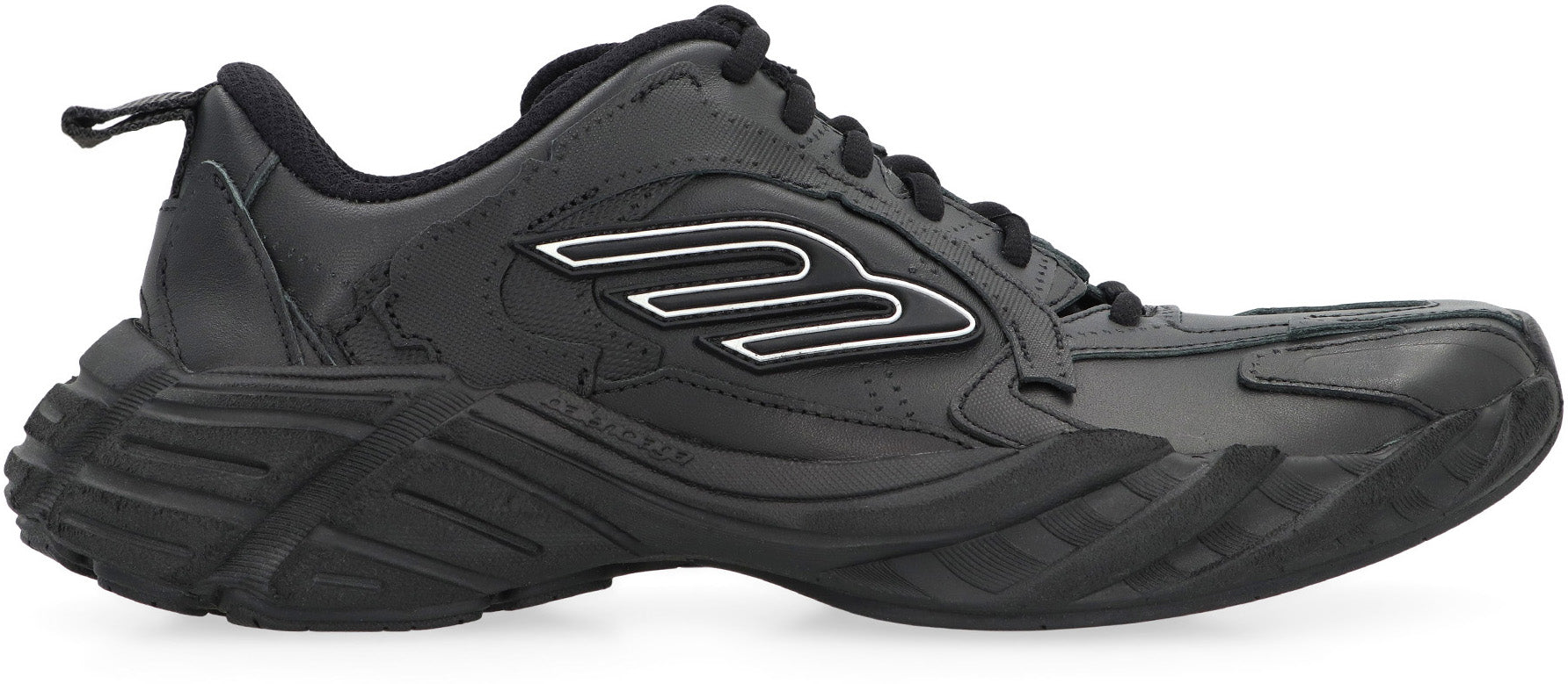 BALENCIAGA Leather and Fabric Low-Top Sneakers for Women