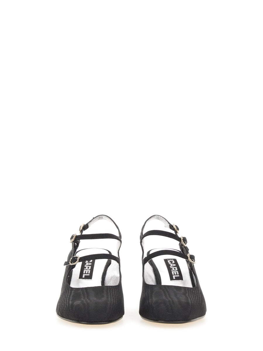 CAREL PARIS Chic Leather Banana Pumps