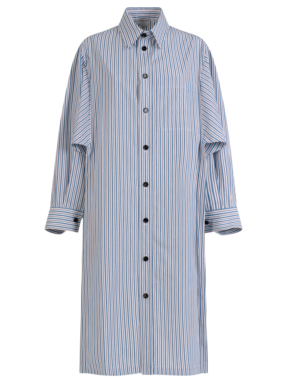 BOTTEGA VENETA Light Cotton Striped Dress