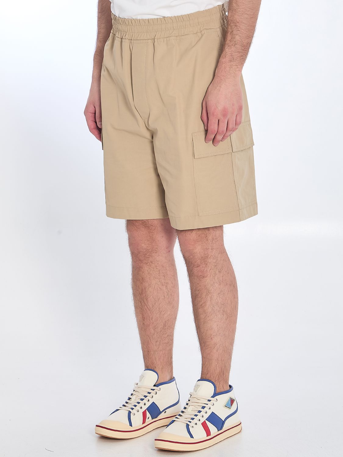 BOTTEGA VENETA Nylon Blend Bermuda Shorts for Men - SS25 Collection