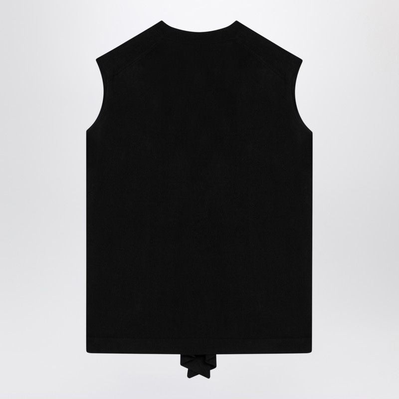 THE ROW V-Neck Wool Waistcoat Cardigan