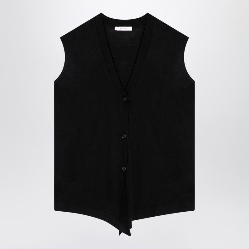 THE ROW V-Neck Wool Waistcoat Cardigan