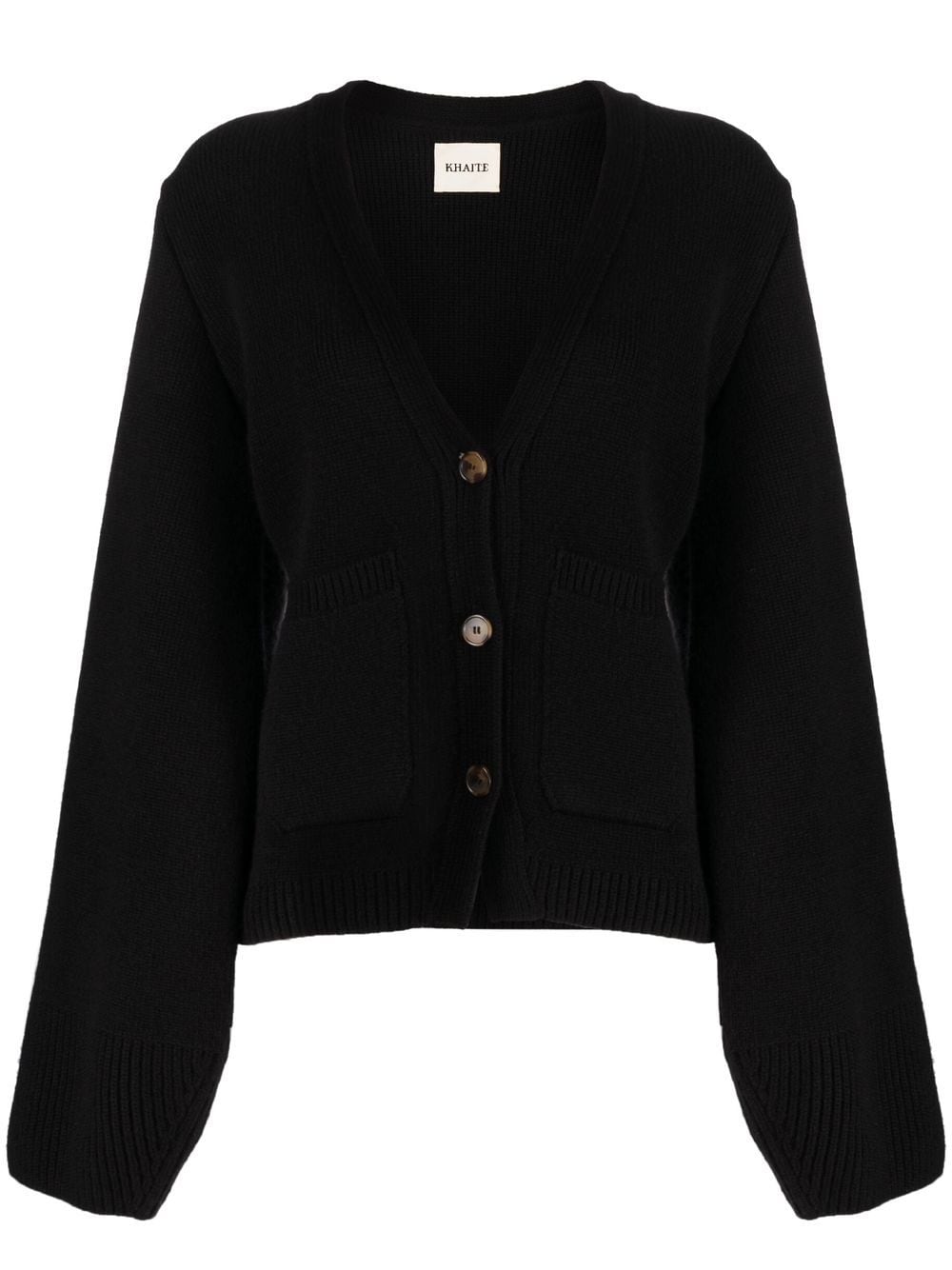 KHAITE Extra-Long Sleeve Cashmere Cardigan