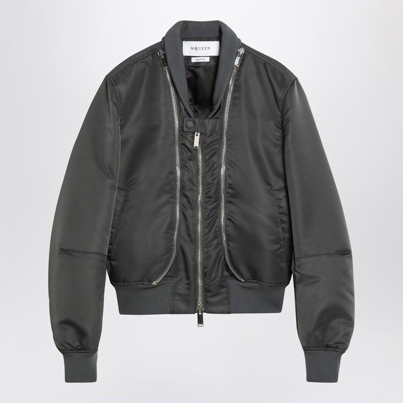 ALEXANDER MCQUEEN Zipped Bomber Jacket for Women - FW25
