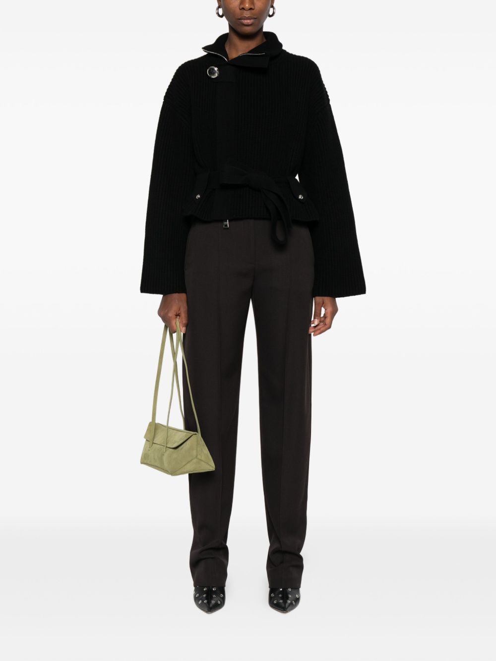 ALEXANDER MCQUEEN Tailored Wool Trousers with Pressed Crease for Women