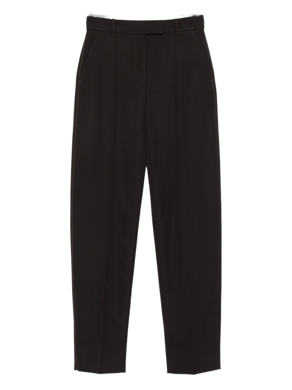 ALEXANDER MCQUEEN Tailored Wool Trousers with Pressed Crease for Women