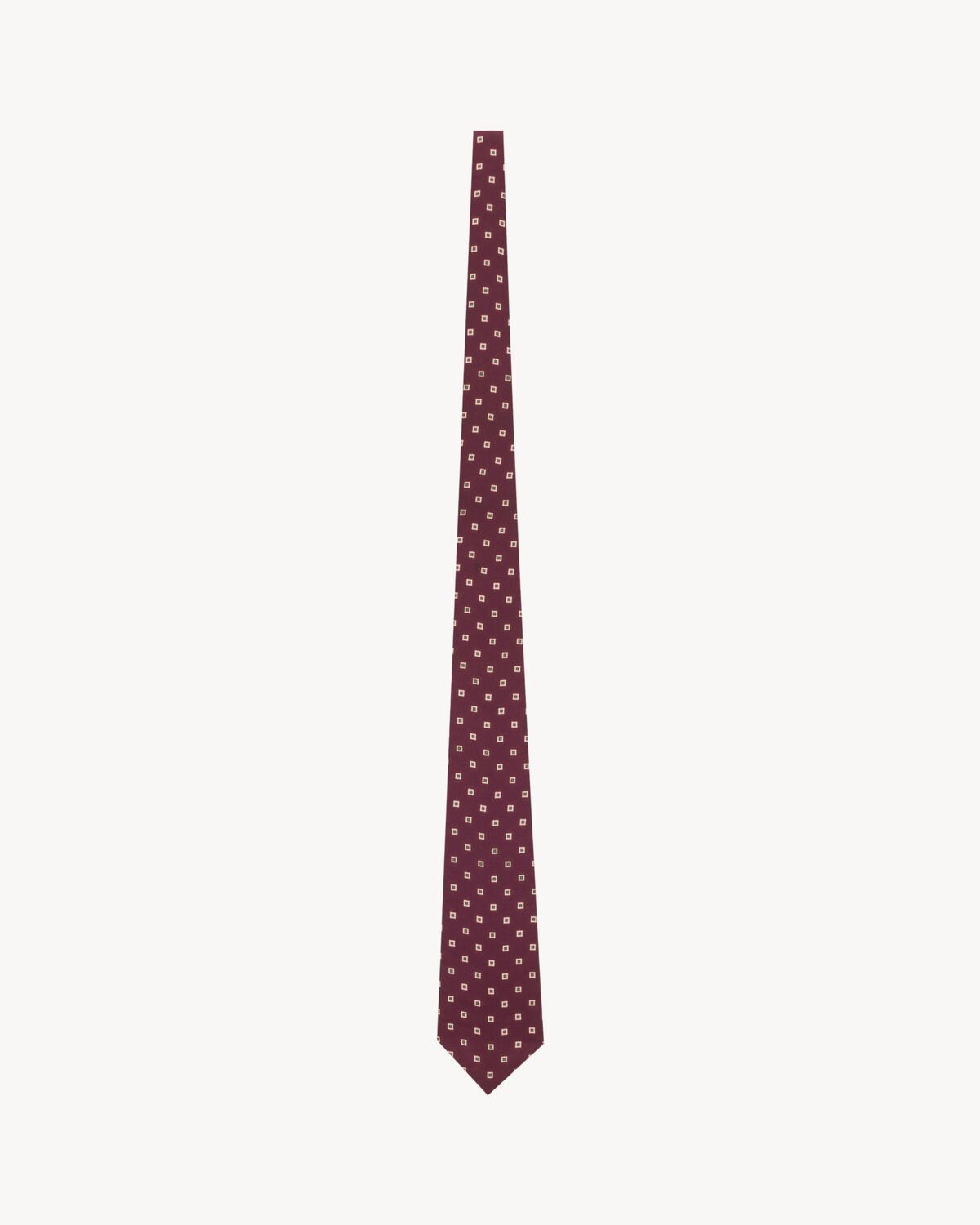 SAINT LAURENT Silk Twill Tie for Men - FW25 Collection