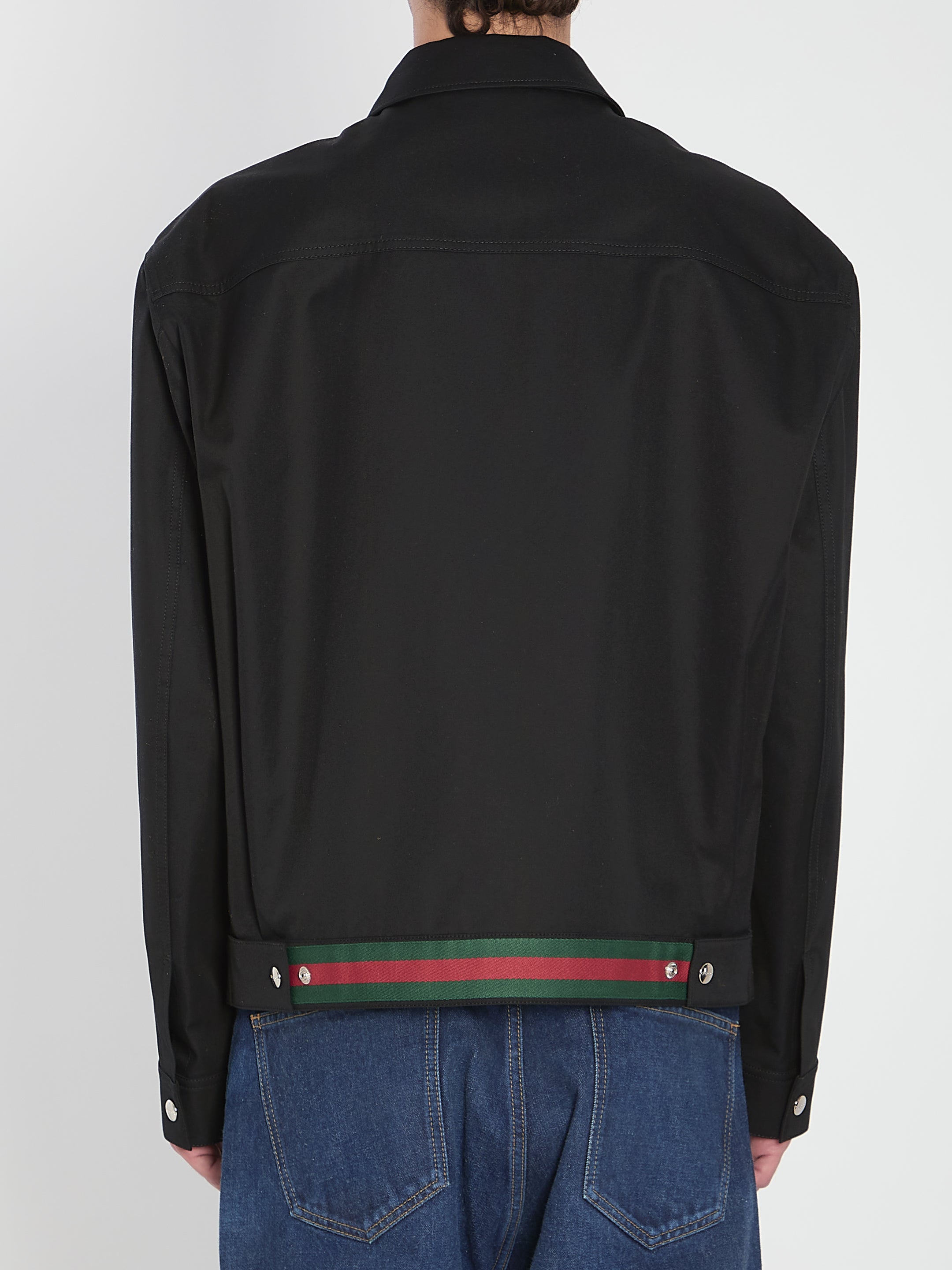 GUCCI Men's Cotton Twill Jacket - Size 50