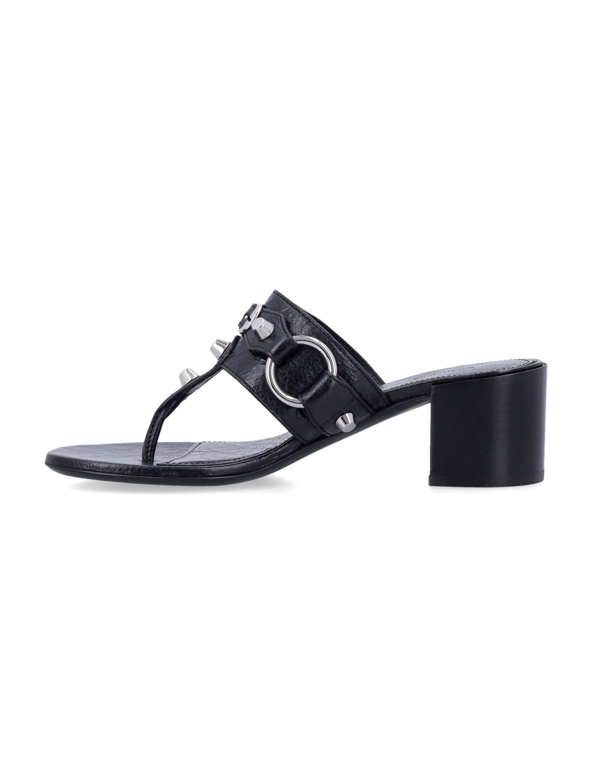 BALENCIAGA 50MM Block Heel Thong Sandals