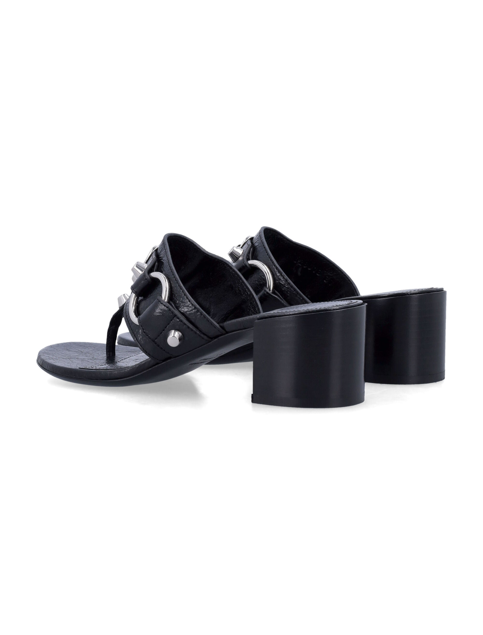 BALENCIAGA 50MM Block Heel Thong Sandals