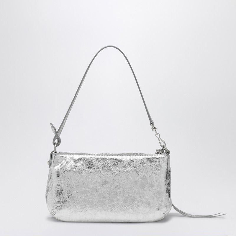 BALENCIAGA Metallic Mini City Shoulder Pouch Handbag