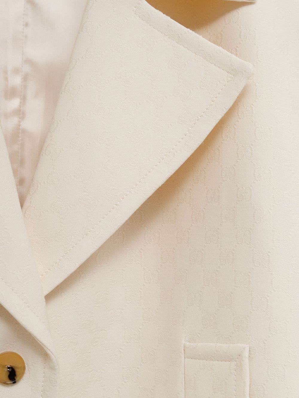 GUCCI Silk and Wool Single-Breasted Coat