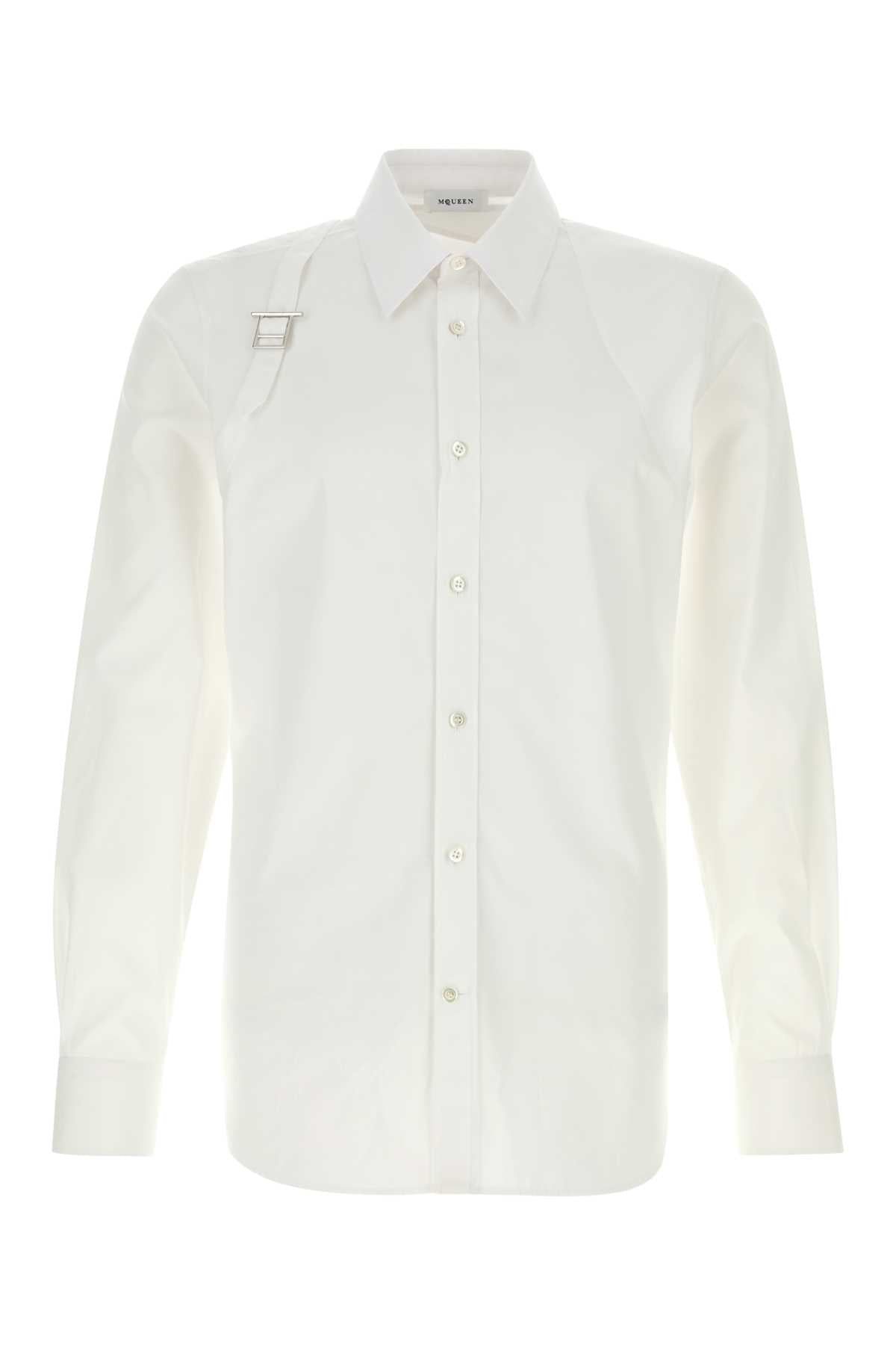 ALEXANDER MCQUEEN Classic Poplin Shirt for Men - FW25 Collection
