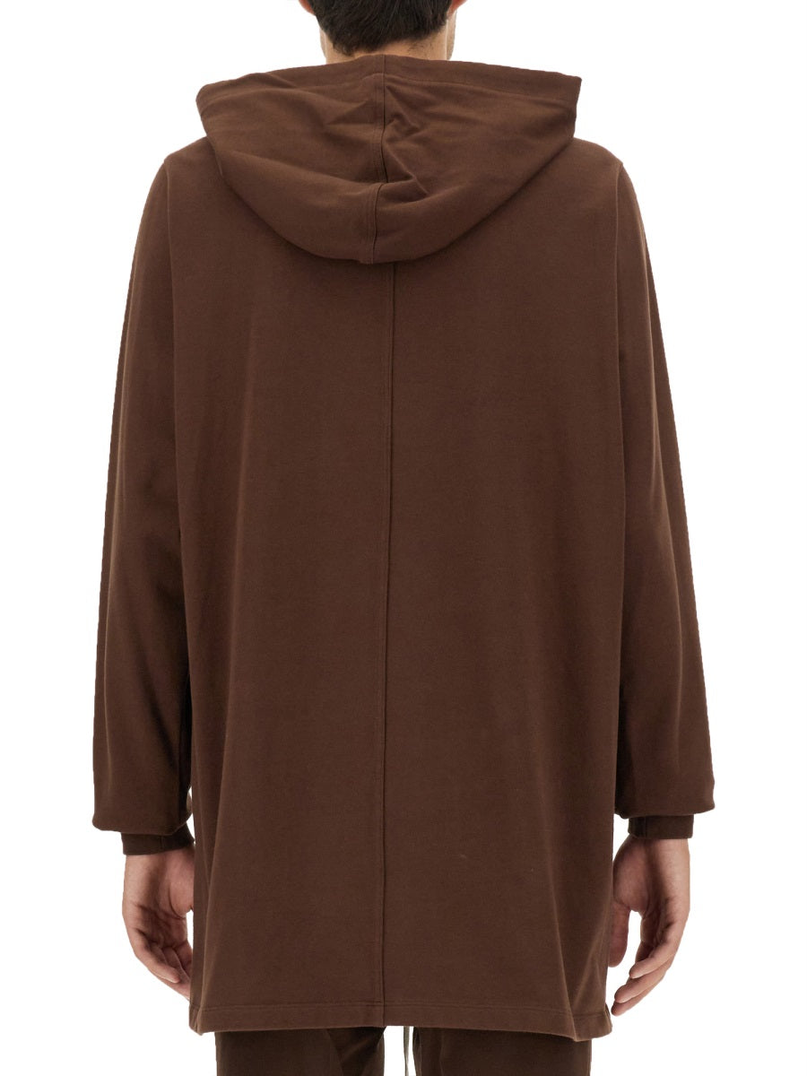 RICK OWENS Oversized Hooded T-Shirt - Size L