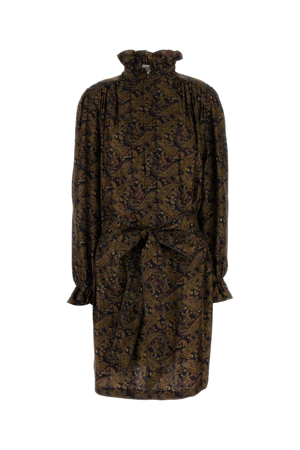 SAINT LAURENT Printed Twill Dress