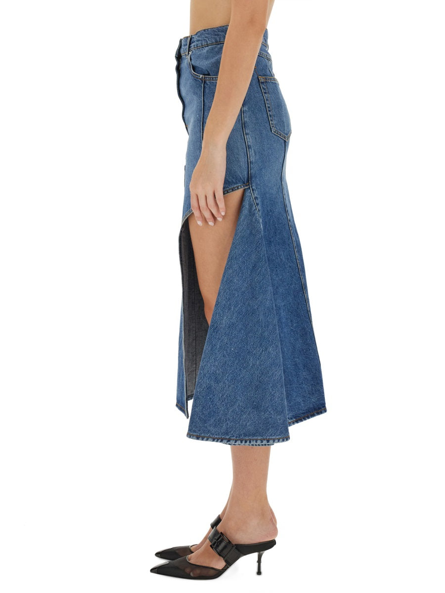 ALEXANDER McQUEEN Cut-Out Pencil Skirt - Slim Fit, Size 40