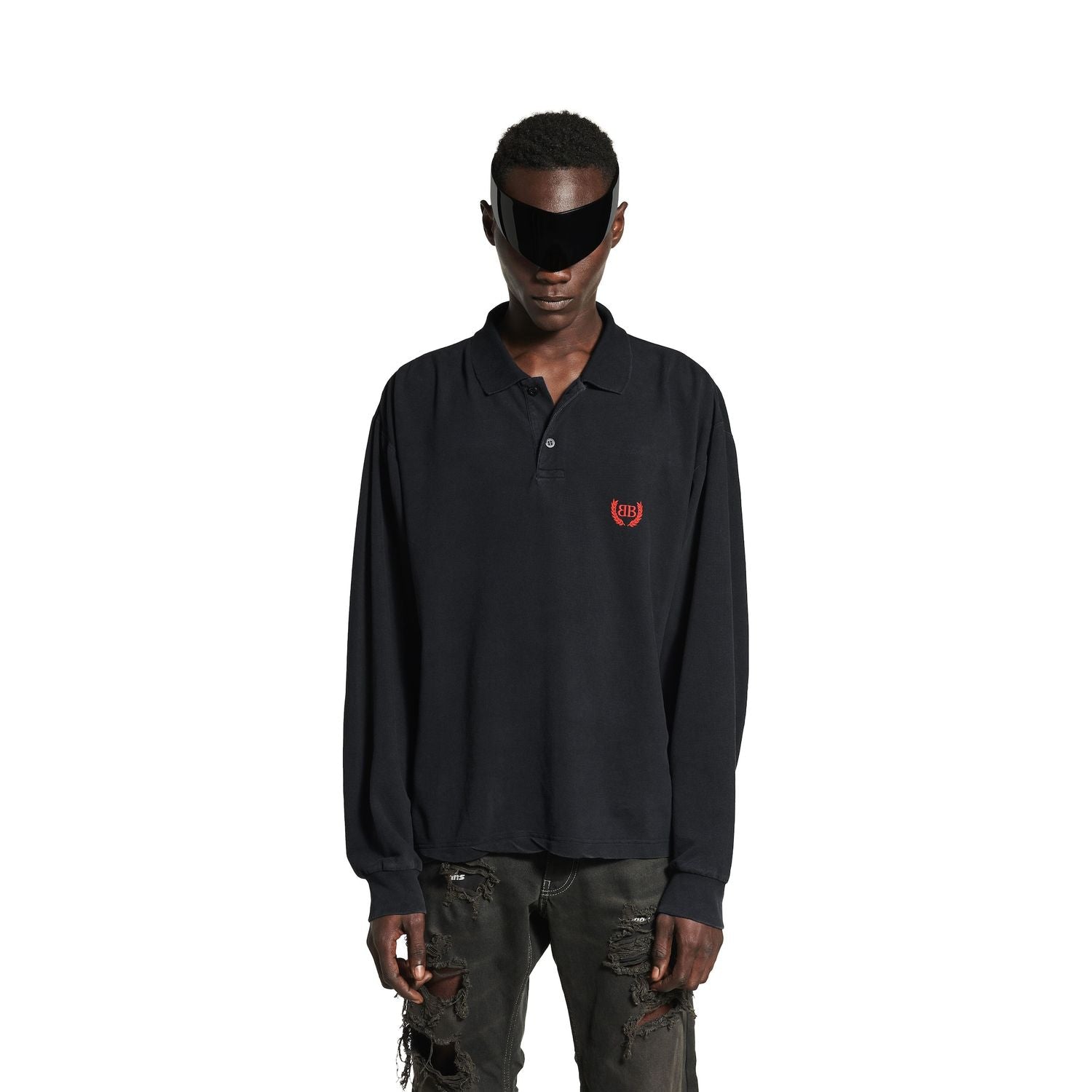 BALENCIAGA Classic Long Sleeve Polo Shirt - Unisex