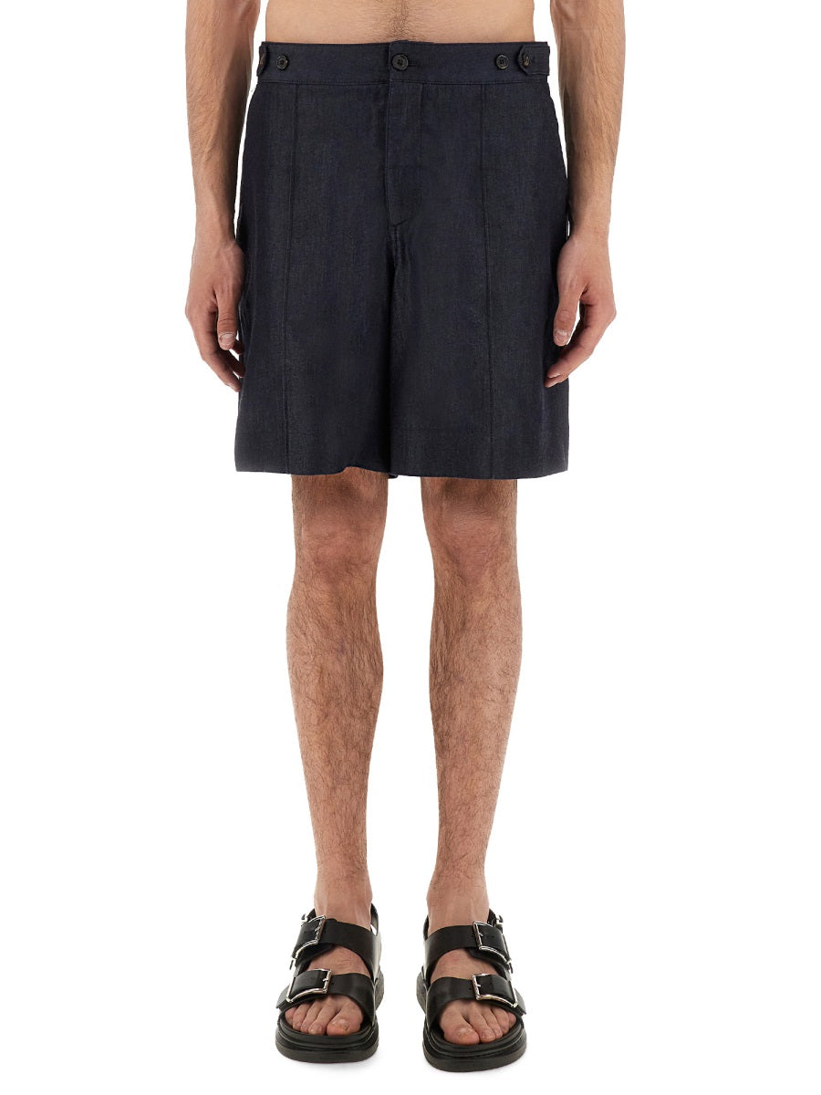 ALEXANDER MCQUEEN Essential Cotton Lyocell Mini Shorts for Men