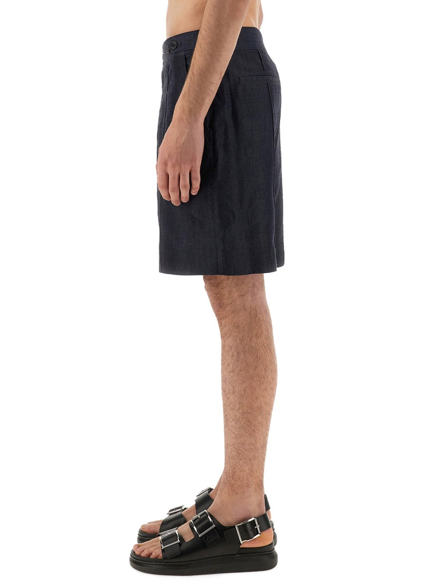 ALEXANDER MCQUEEN Essential Cotton Lyocell Mini Shorts for Men