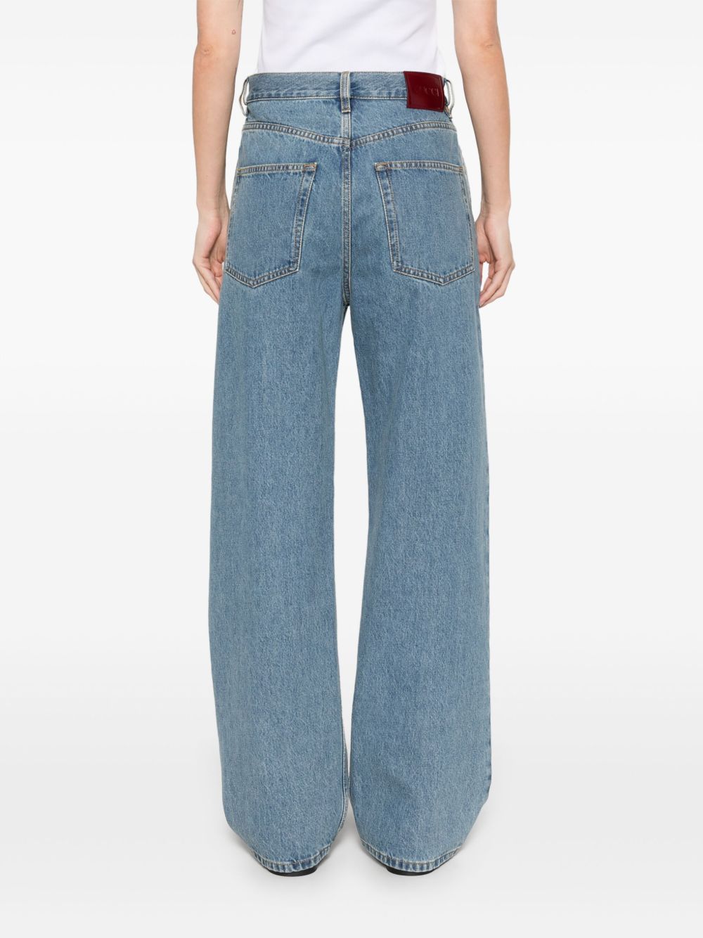 GUCCI Baggy Denim Cotton Jeans for Women