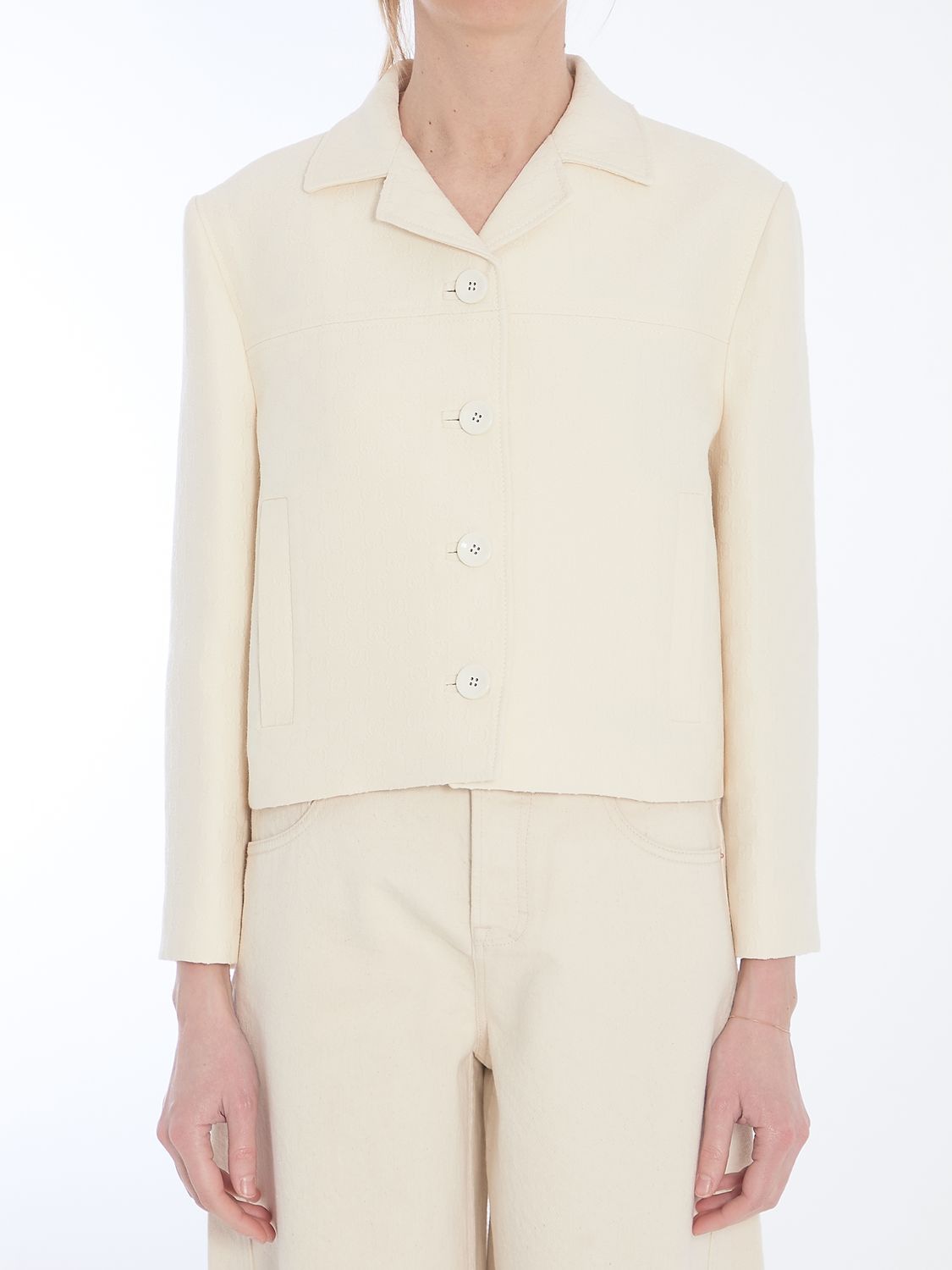 GUCCI Pleated Creased Jacket for Women