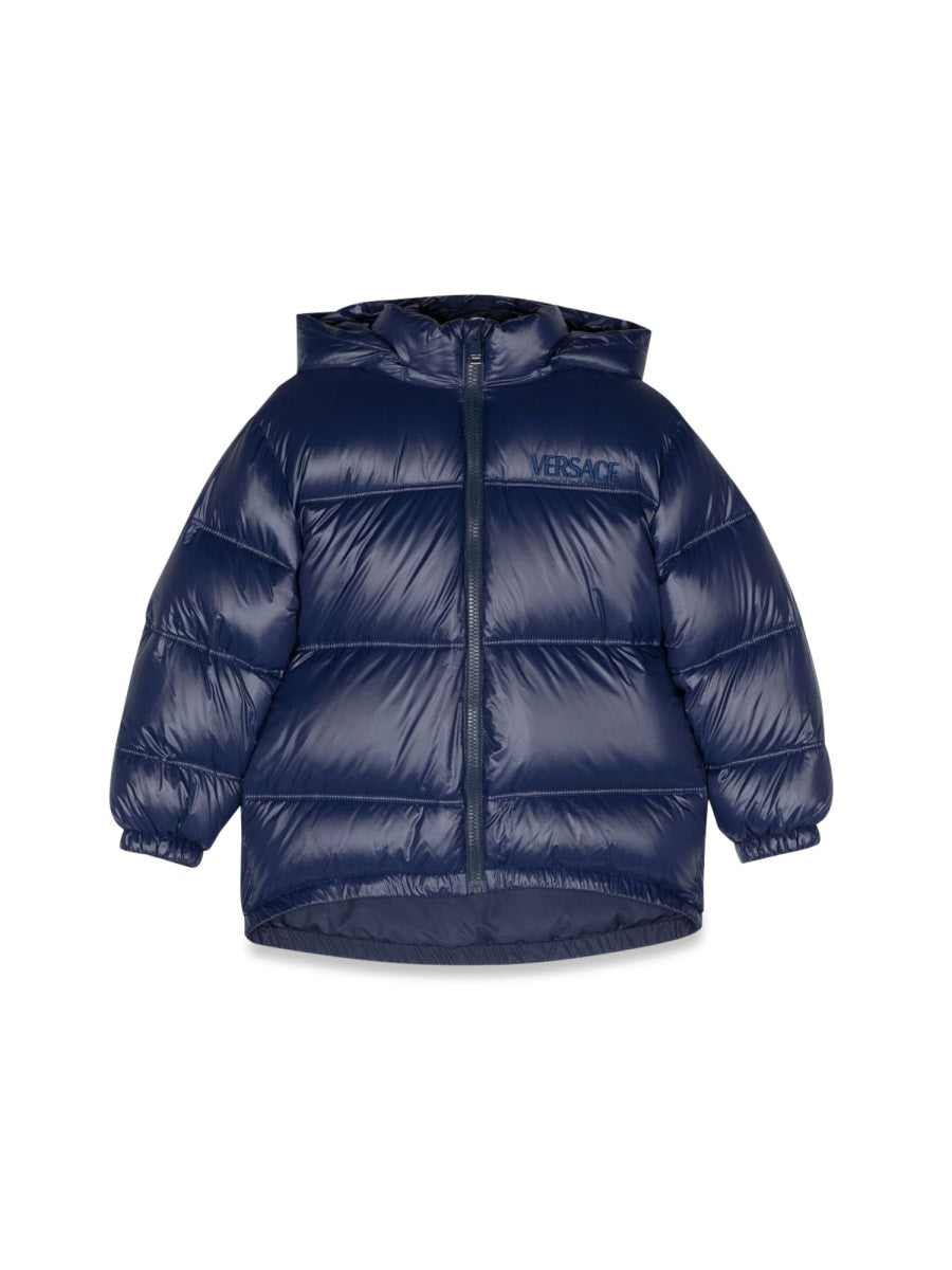 VERSACE Unisex Mini Down Jacket with Logo