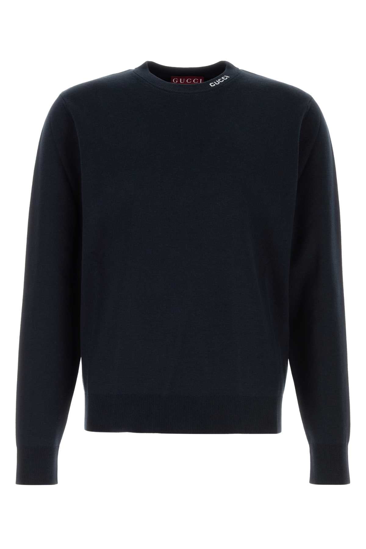 GUCCI Silk Blend Long Sleeve Sweater