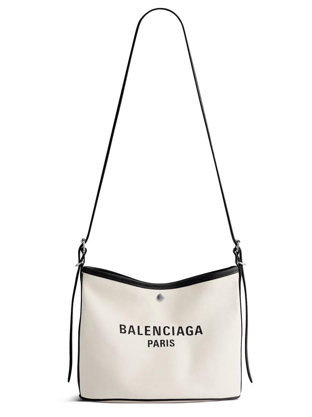 BALENCIAGA Canvas Leather Shoulder Handbag