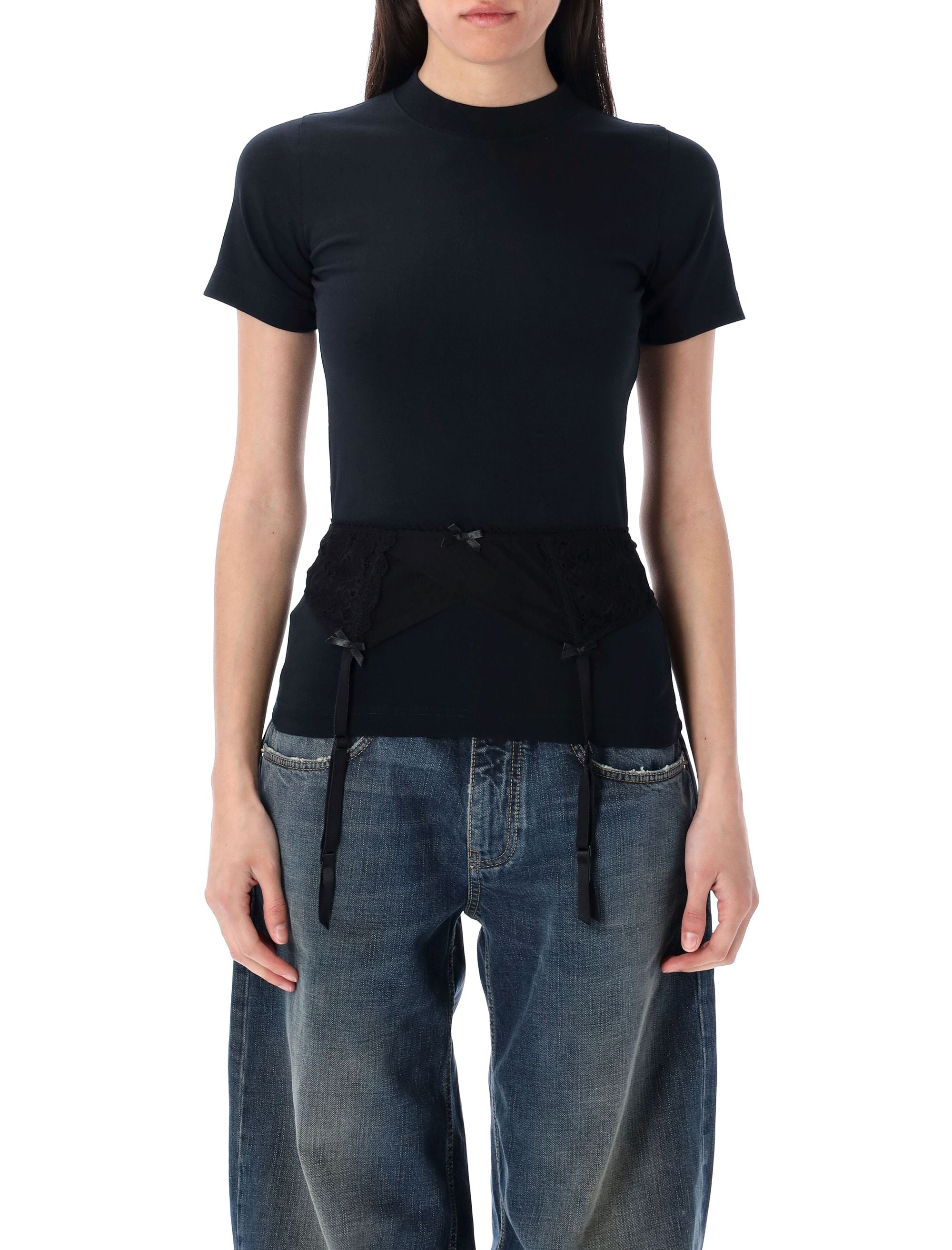 BALENCIAGA Slim Fit Lingerie T-Shirt - Size S