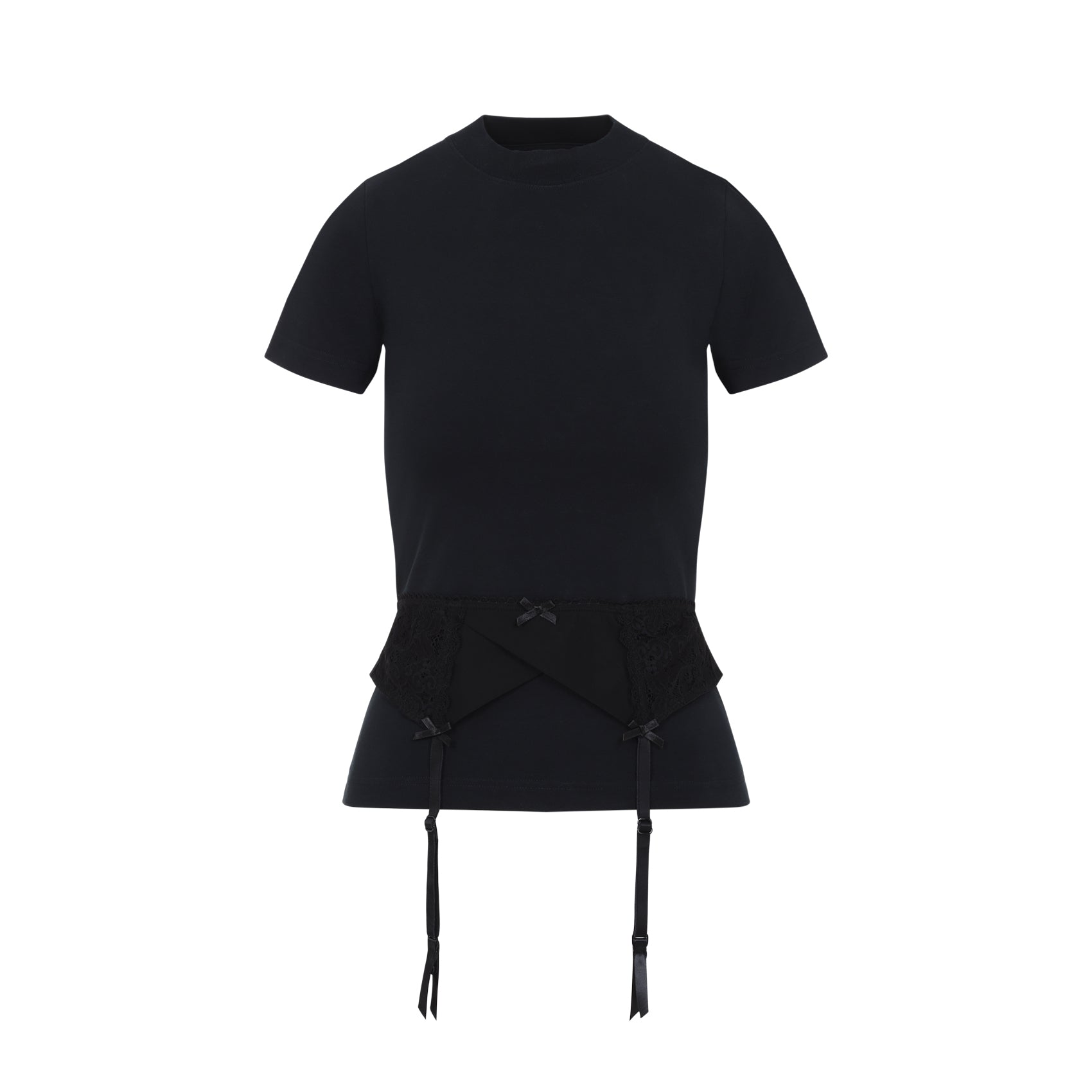 BALENCIAGA Stretch Cotton Lingerie T-Shirt