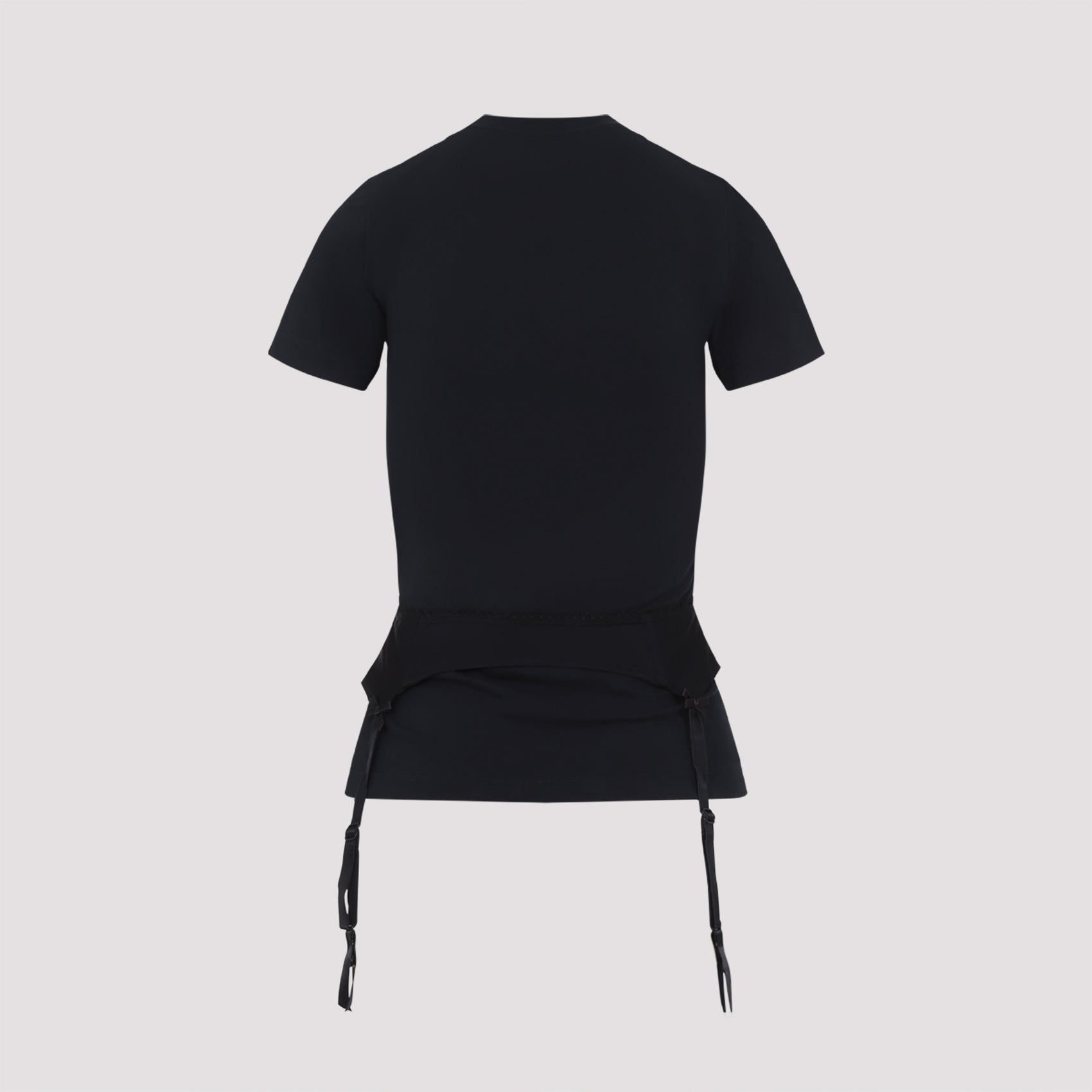 BALENCIAGA Stretch Cotton Lingerie T-Shirt