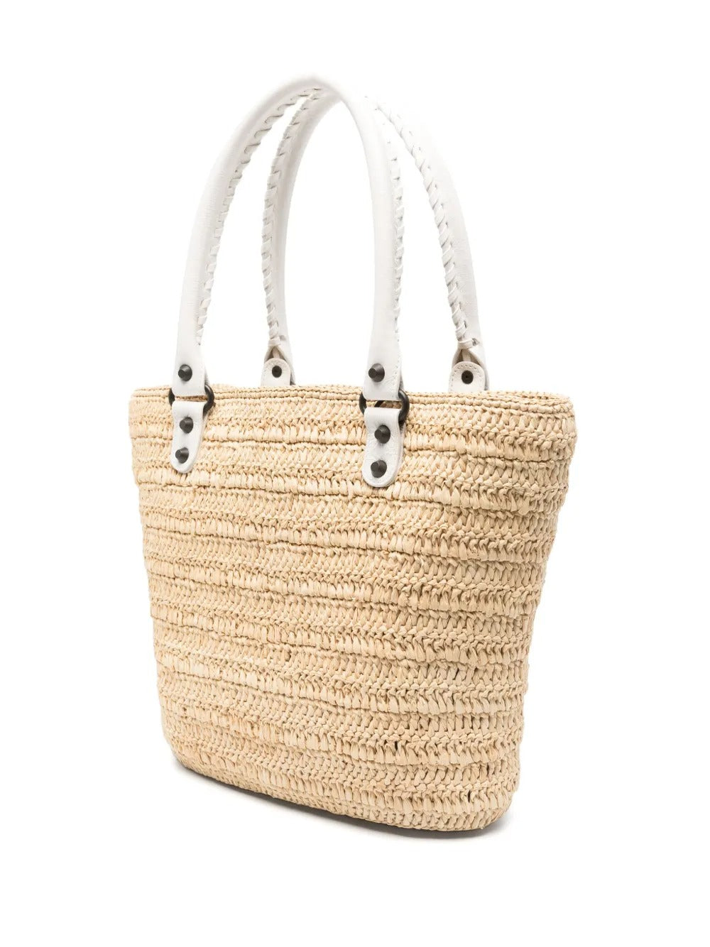 BALENCIAGA Mini Raffia Small Le City Bucket Handbag