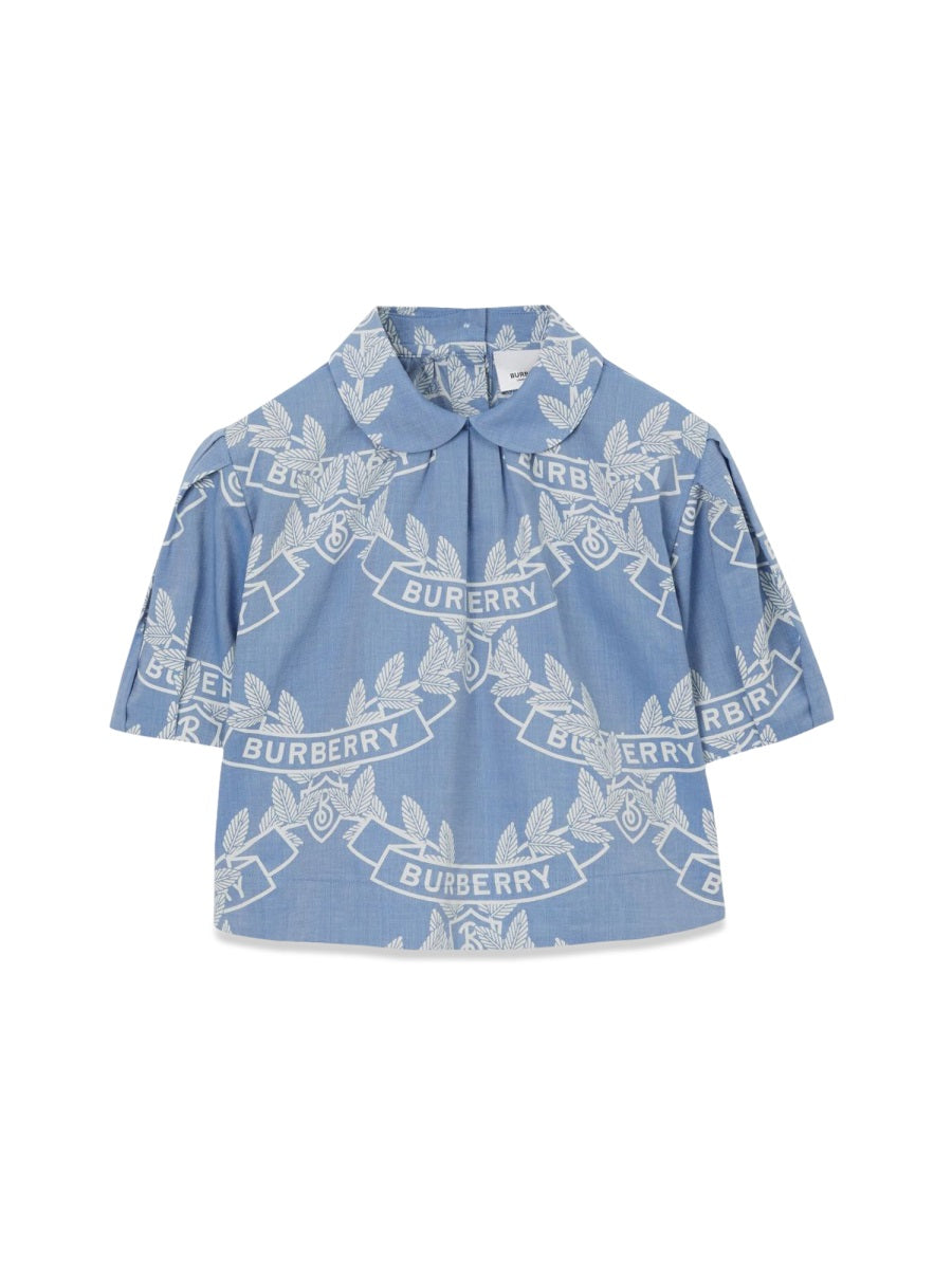 BURBERRY Girls' Mini Puff Sleeve Polo