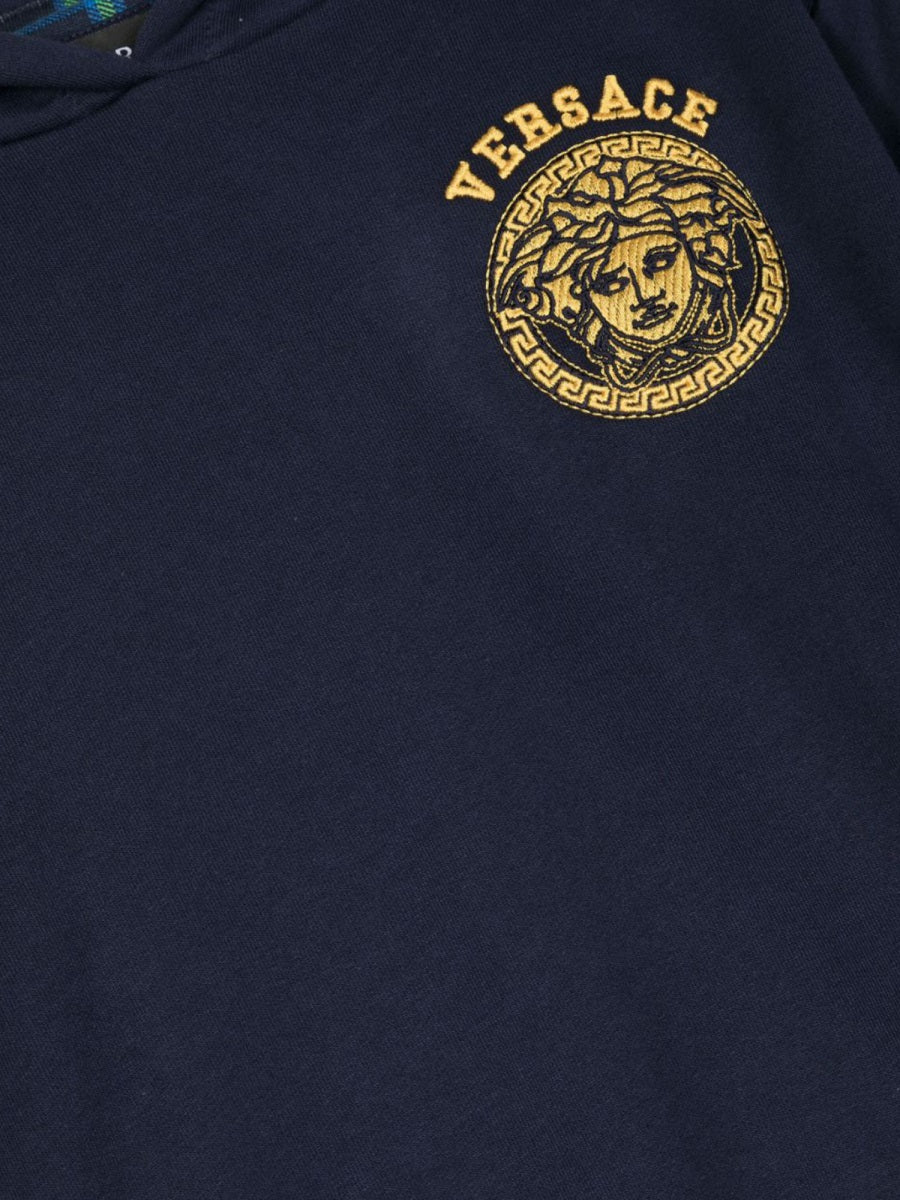 VERSACE Mini Jellyfish Tartan Sweatshirt