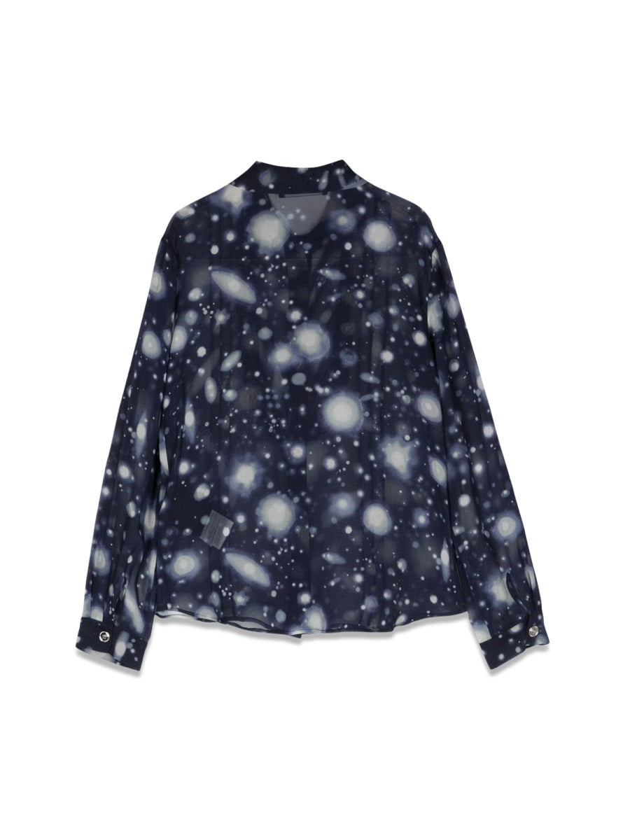 VERSACE Mini Solar System Silk Shirt for Girls