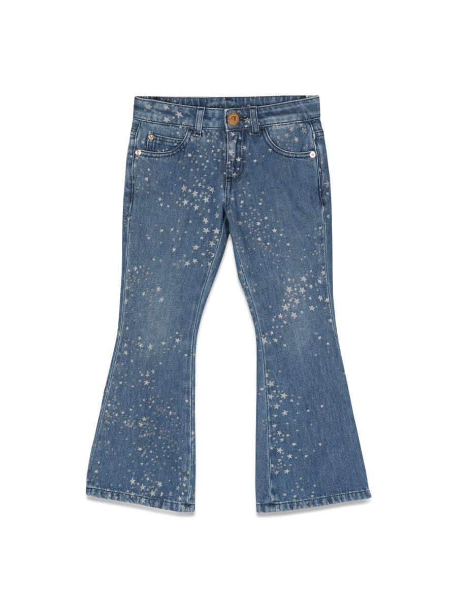 VERSACE Glitter Print Mini Jeans for Girls