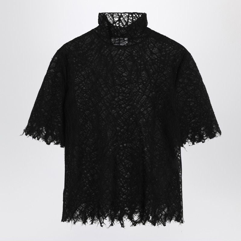 ALEXANDER MCQUEEN Spiderweb Lace Top