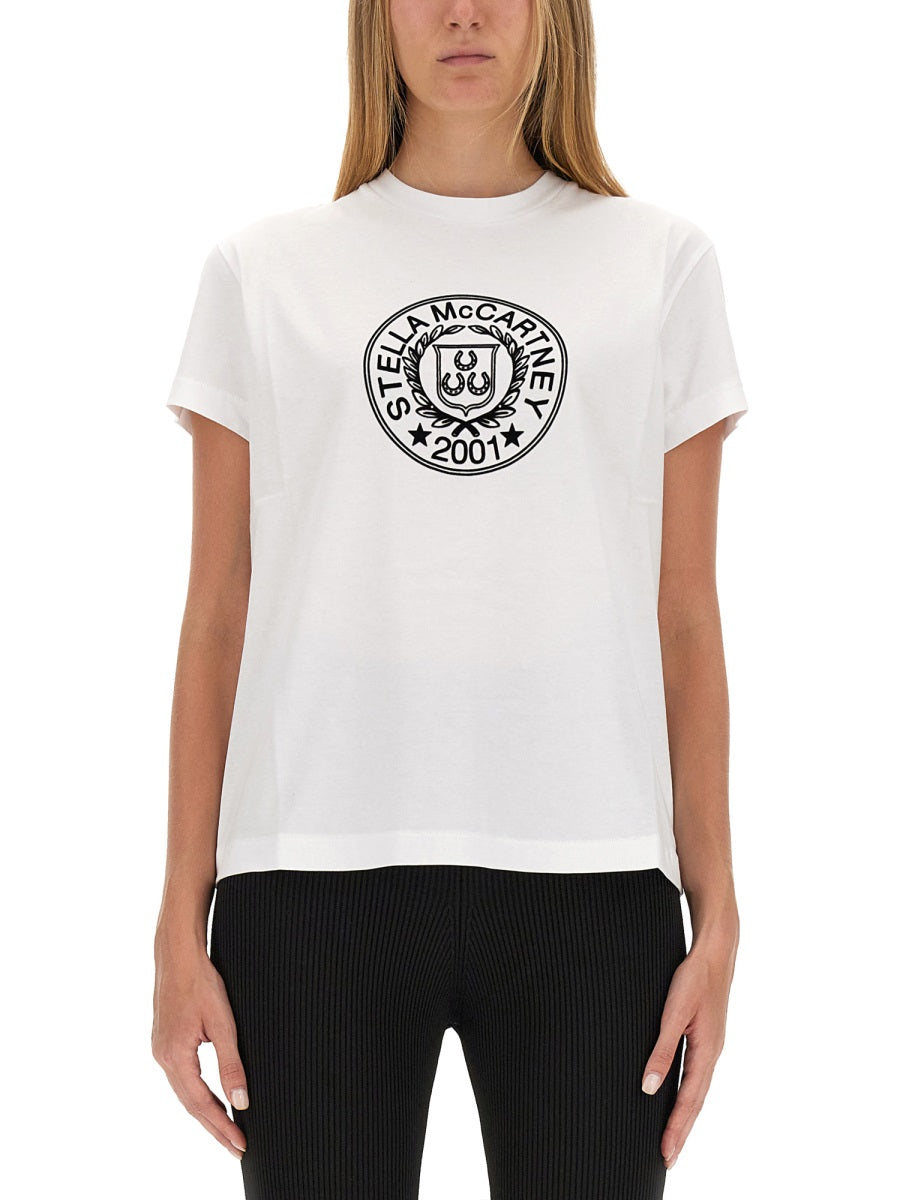 STELLA McCARTNEY Logo T-Shirt - Regular Fit - Size S