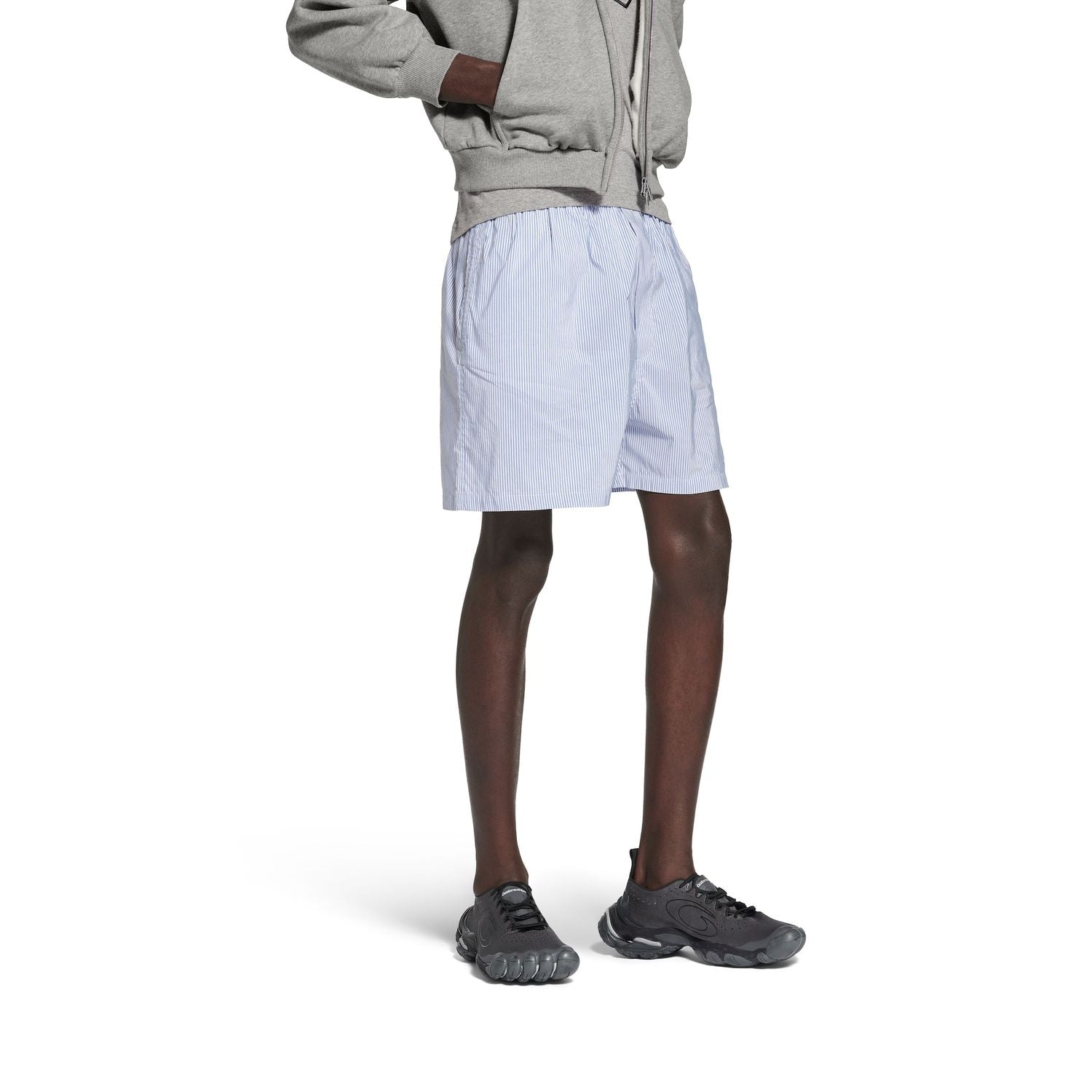 BALENCIAGA Men's Stripes Boxer Swim Shorts